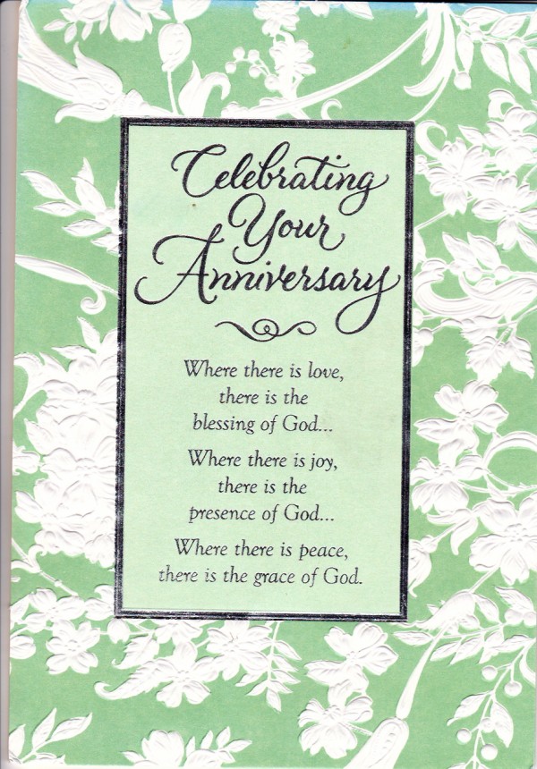 Anniversary prayer