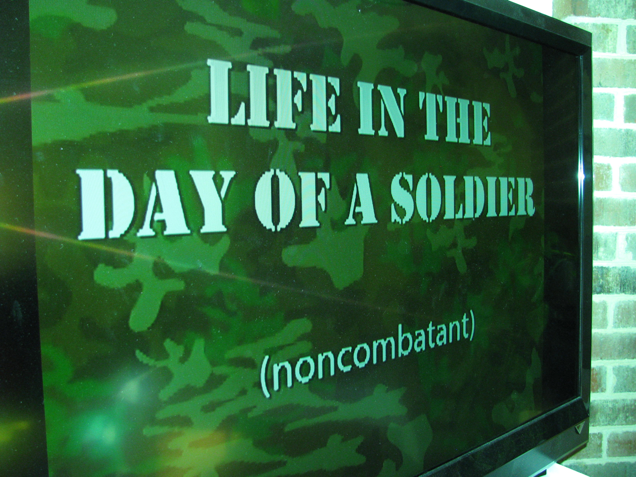 A Day in the Life of a Soldier