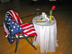 Veterans day empty chair