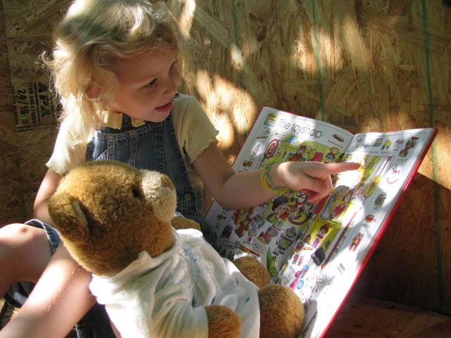 reading to a bear finding the miracles in your homeschool